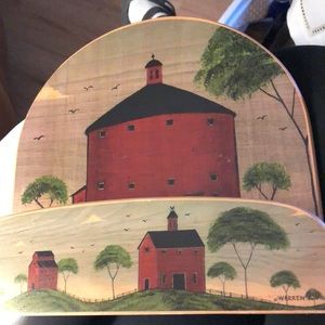 Vintage Kamenstein wooden Mail letters holder